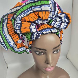 Ankara Head Wrap,Kente print- African Cloth Turban - African Head Wrap - Head Scarf - African Head Tie - Fashion Turban - African Head Wraps