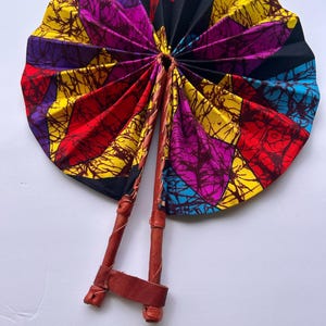Ankara Print Hand-fan made in Ghana