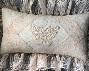 Lace Pillow Etsy