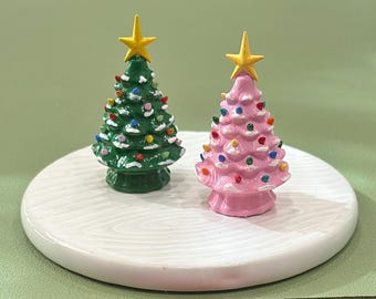 1:6 Scale MINIATURE 2 inch Vintage “Ceramic” Christmas Tree  PLEASE READ product description carefully before purchasing.