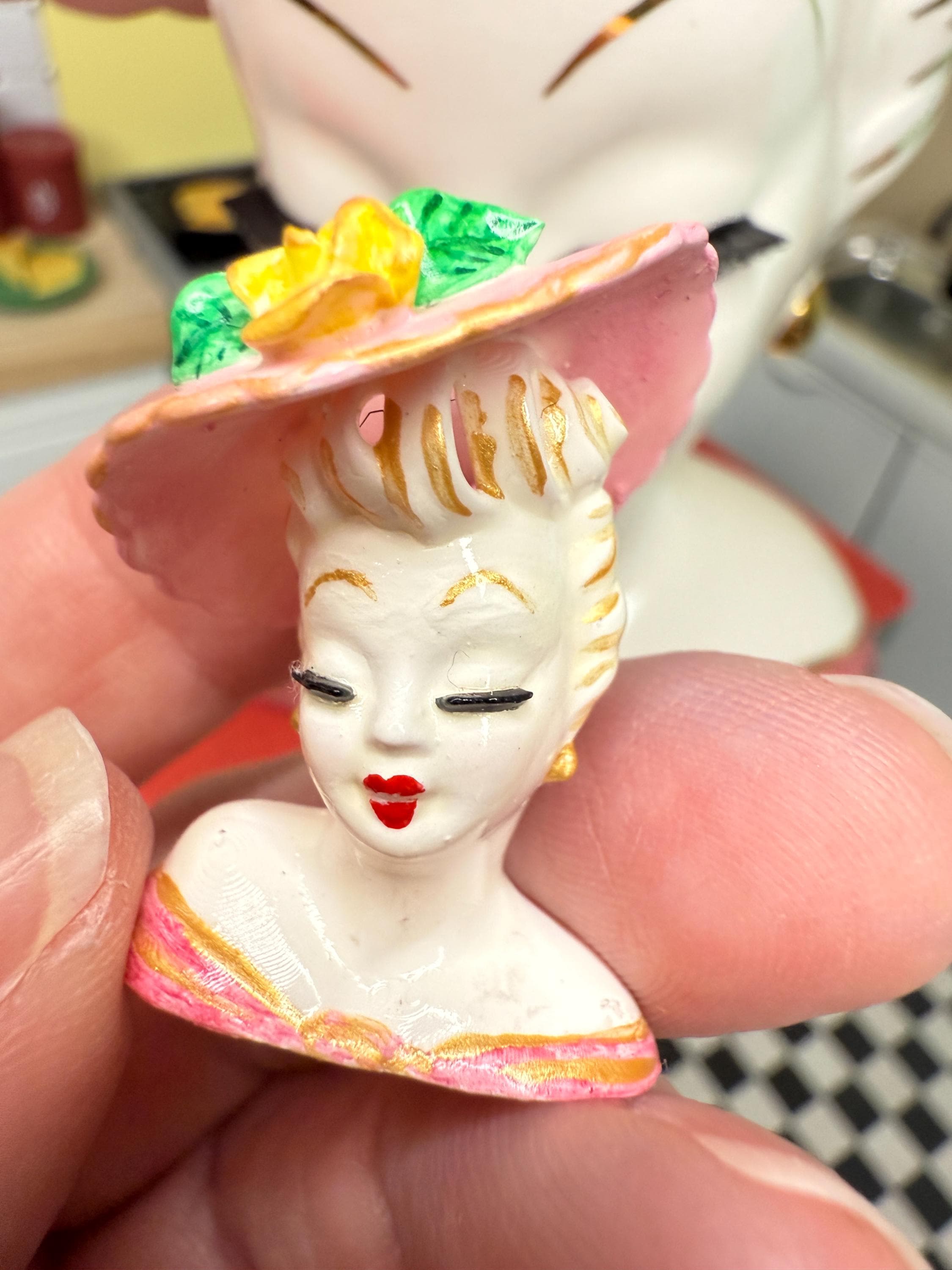 Lady Head Figurine - Etsy