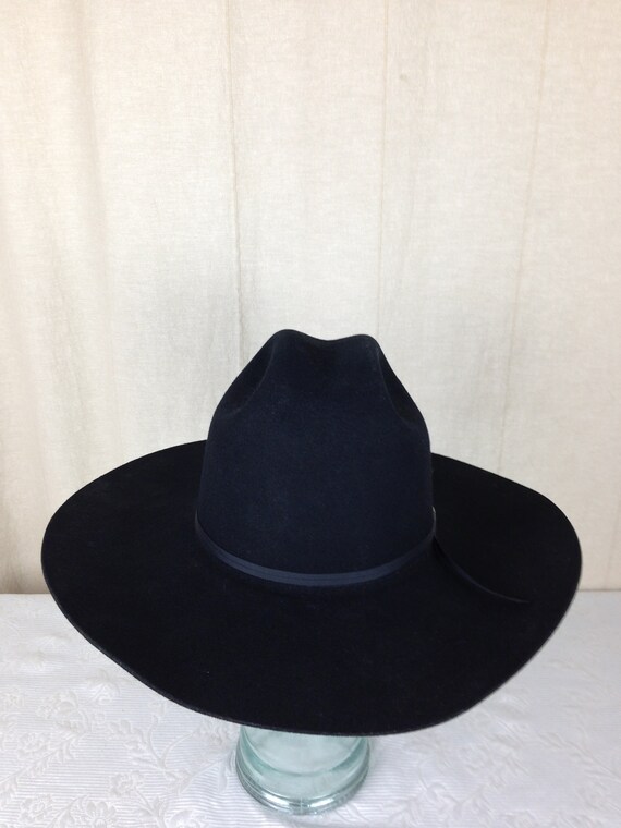 Black Eddy Brothers 3X Cattleman Style Cowboy Hat… - image 3