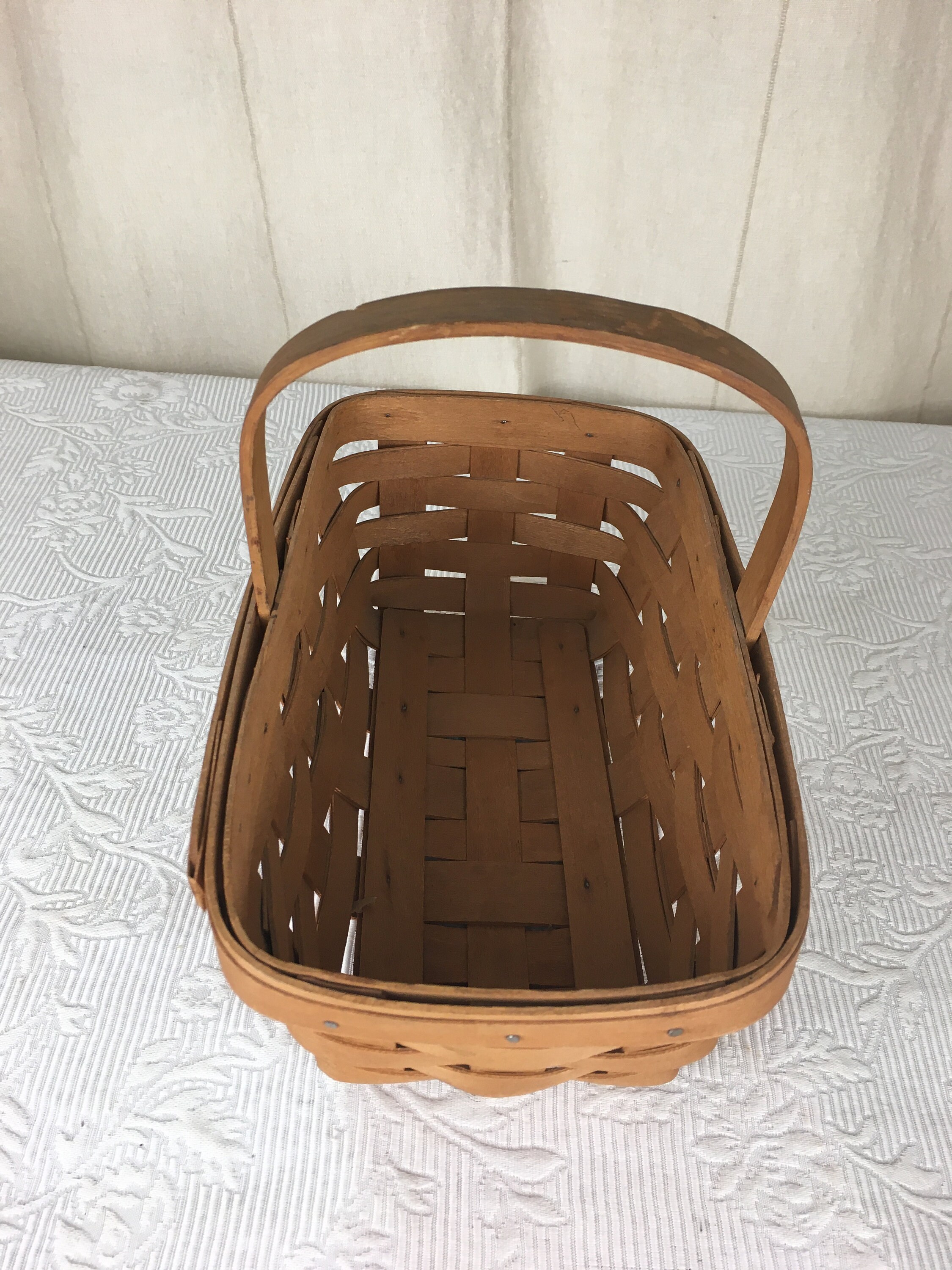 Vintage Longaberger Basket 10 by 6 1/4 Inches and 3 1/2 Vintage Longaberger Basket 10 by 6 1/4 Inches and 3 1/2