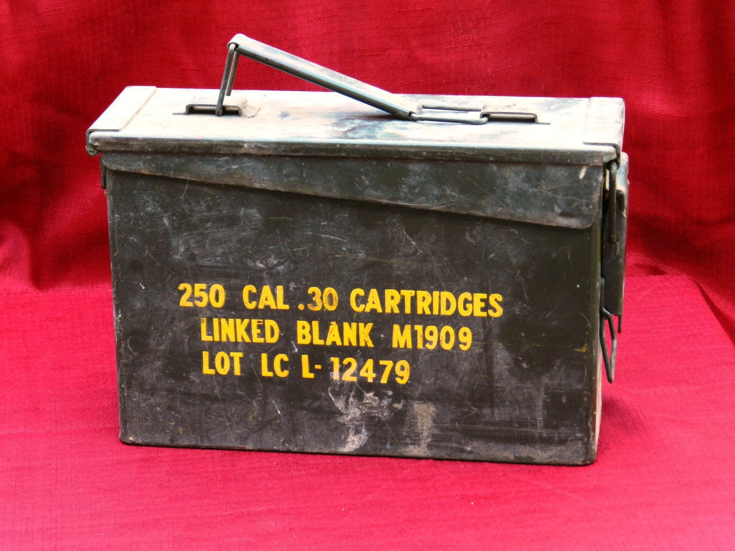Vintage U.s. Military Ammunition Box Green Metal For Cal .30 - Etsy  Australia