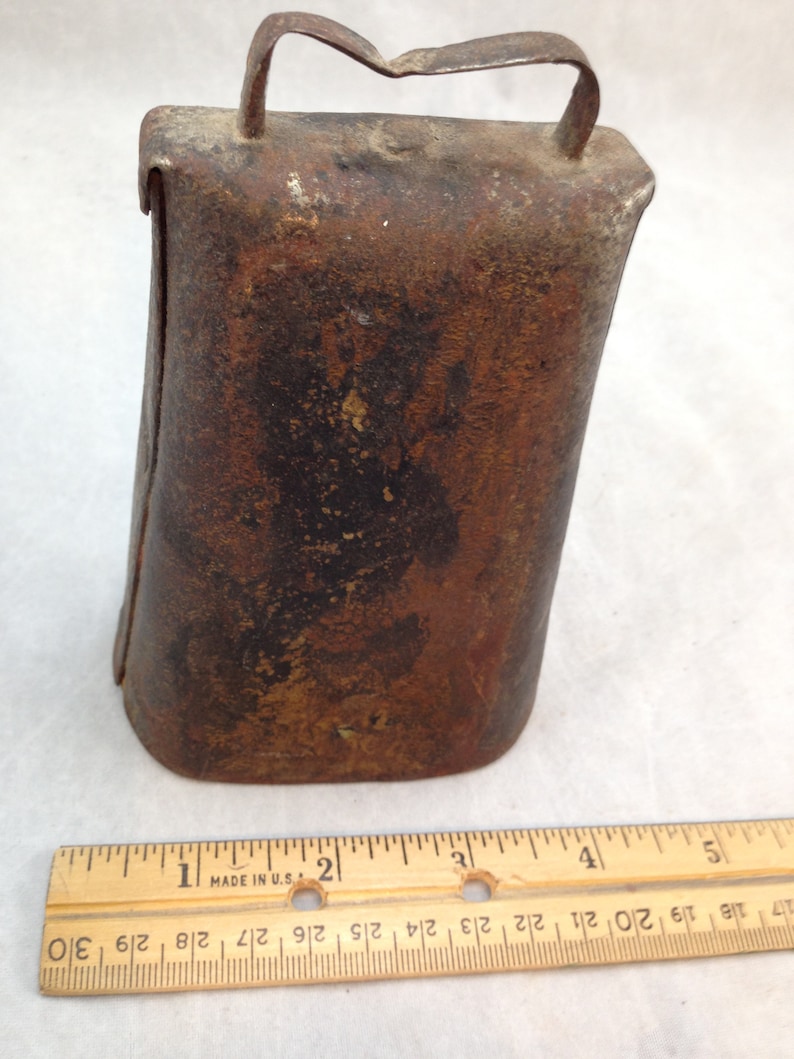 Square Rusted Cowbell Vintage to Antique Hand Crafted Metal Cowbell 04297 - Etsy