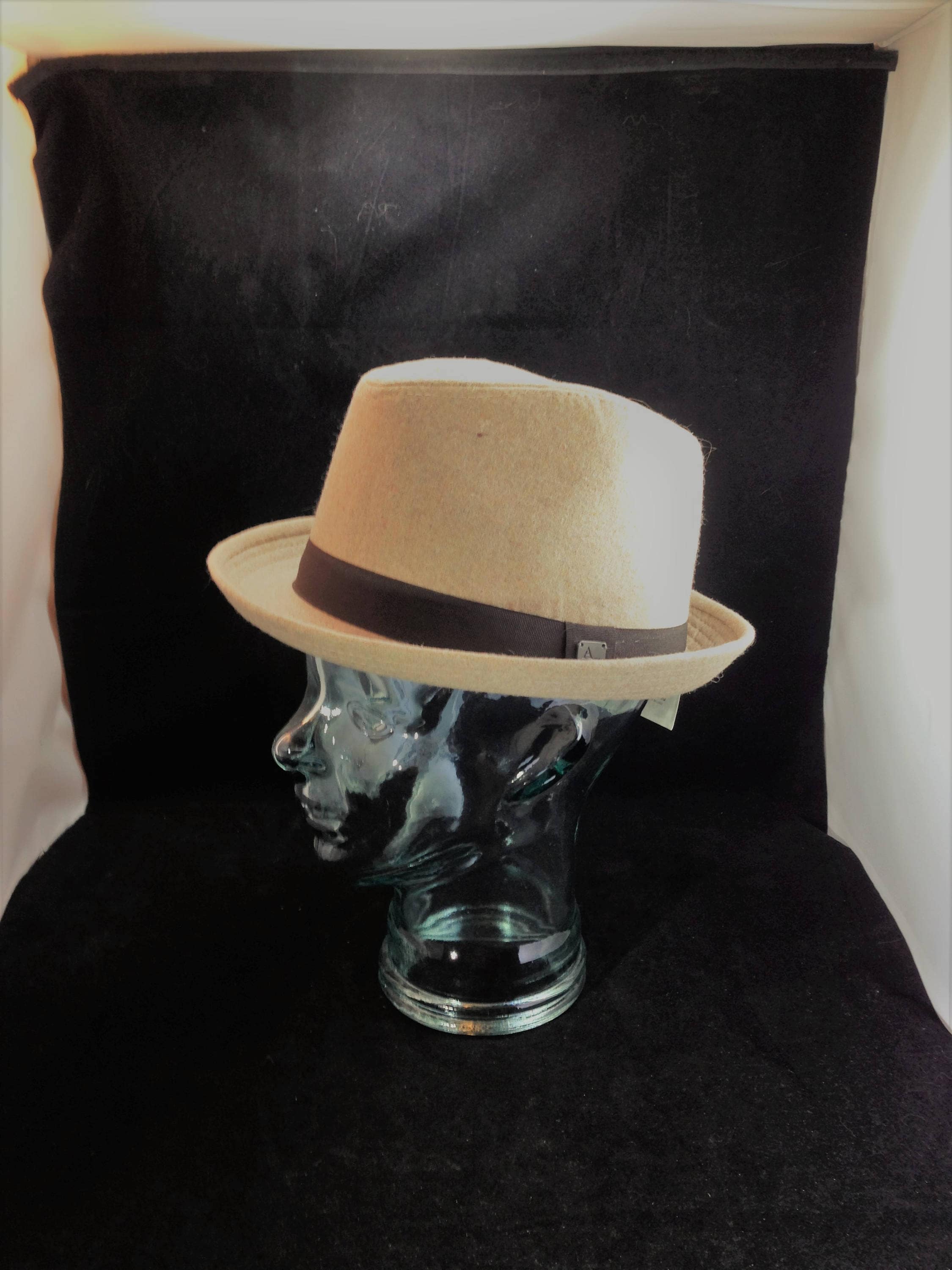 Aldo Conti Italian Made Beige Fedora Style New With Tag Etsy