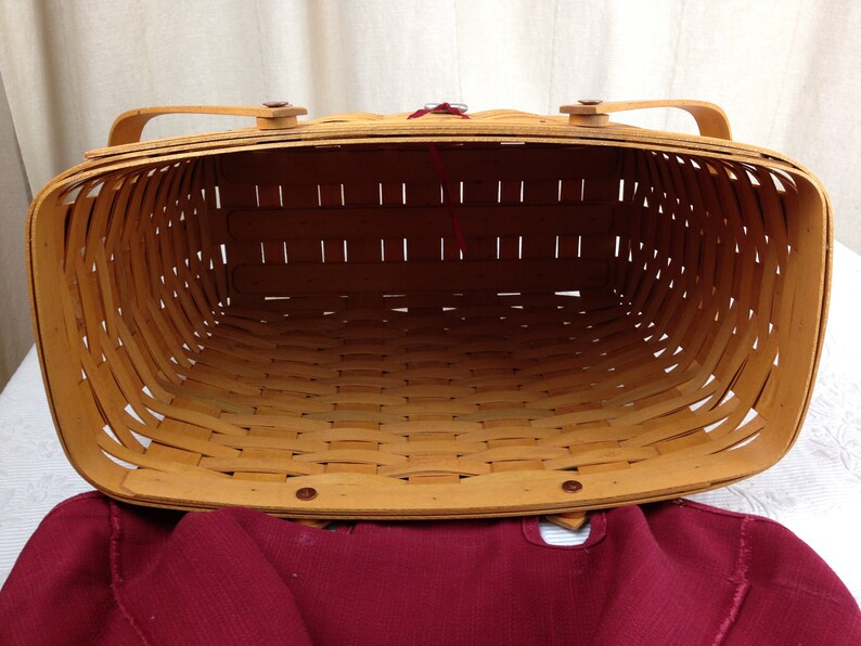 Vintage Longaberger Basket Large Rectangle Sweetheart Etsy