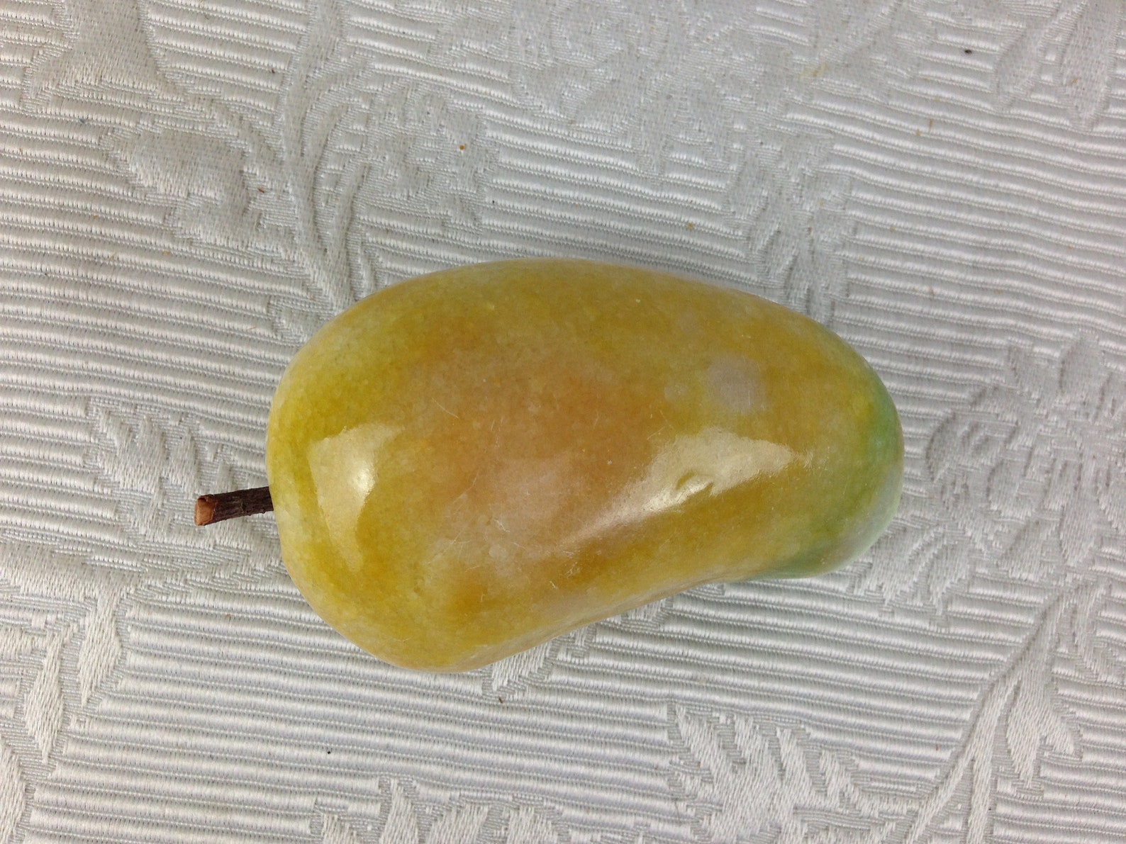 Antique Carved Mango Stone Fruit 3 3/8 Inches Long 03316 Etsy