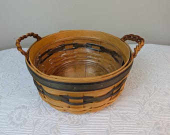 ヴィンテージ 1997 サイン入り Longaberger バスケット: フルーツ