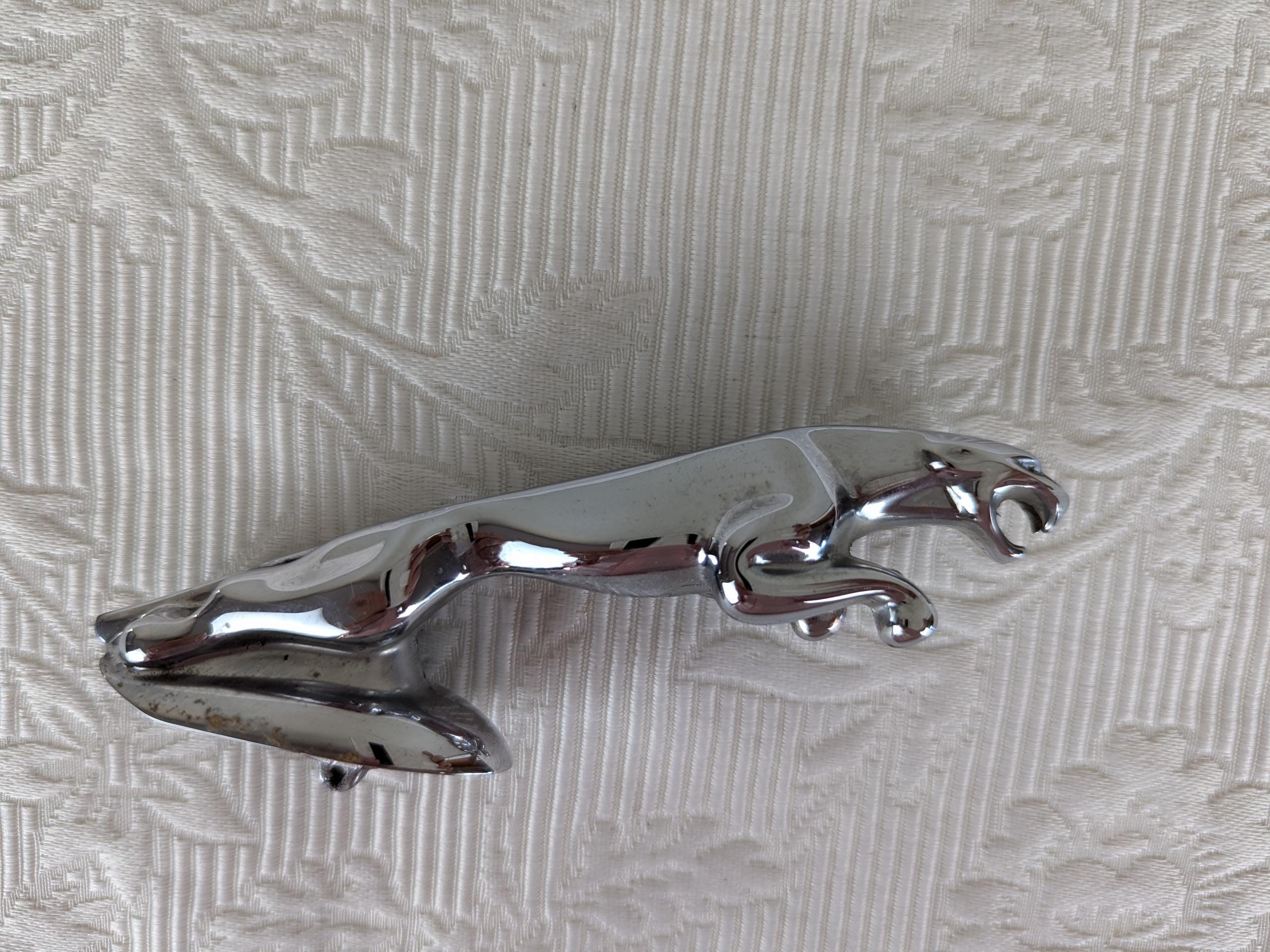Vintage Jaguar Hood Ornament Only 4 7/8 Inches Long in Excellent Vintage Jaguar Hood Ornament Only 4 7/8 Inches Long in Excellent