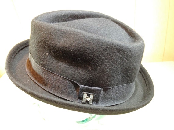 marihoja ハット vintage pork pie Vintage Black Pork Pie Style Hat From Peter Grimm Co. True