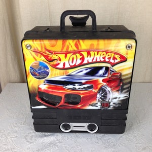Vintage Hot Wheels 100 autorollende draagtas model # 20387 met 95 hot Wheels auto's inbegrepen 04994
