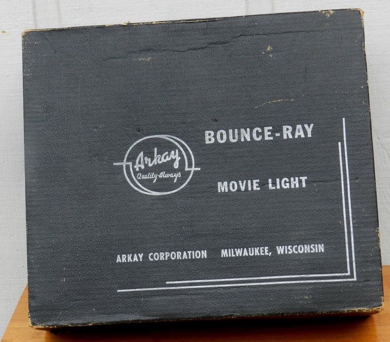 Vintage Arkay Bounce-Ray Movie Light in Original Box 02302