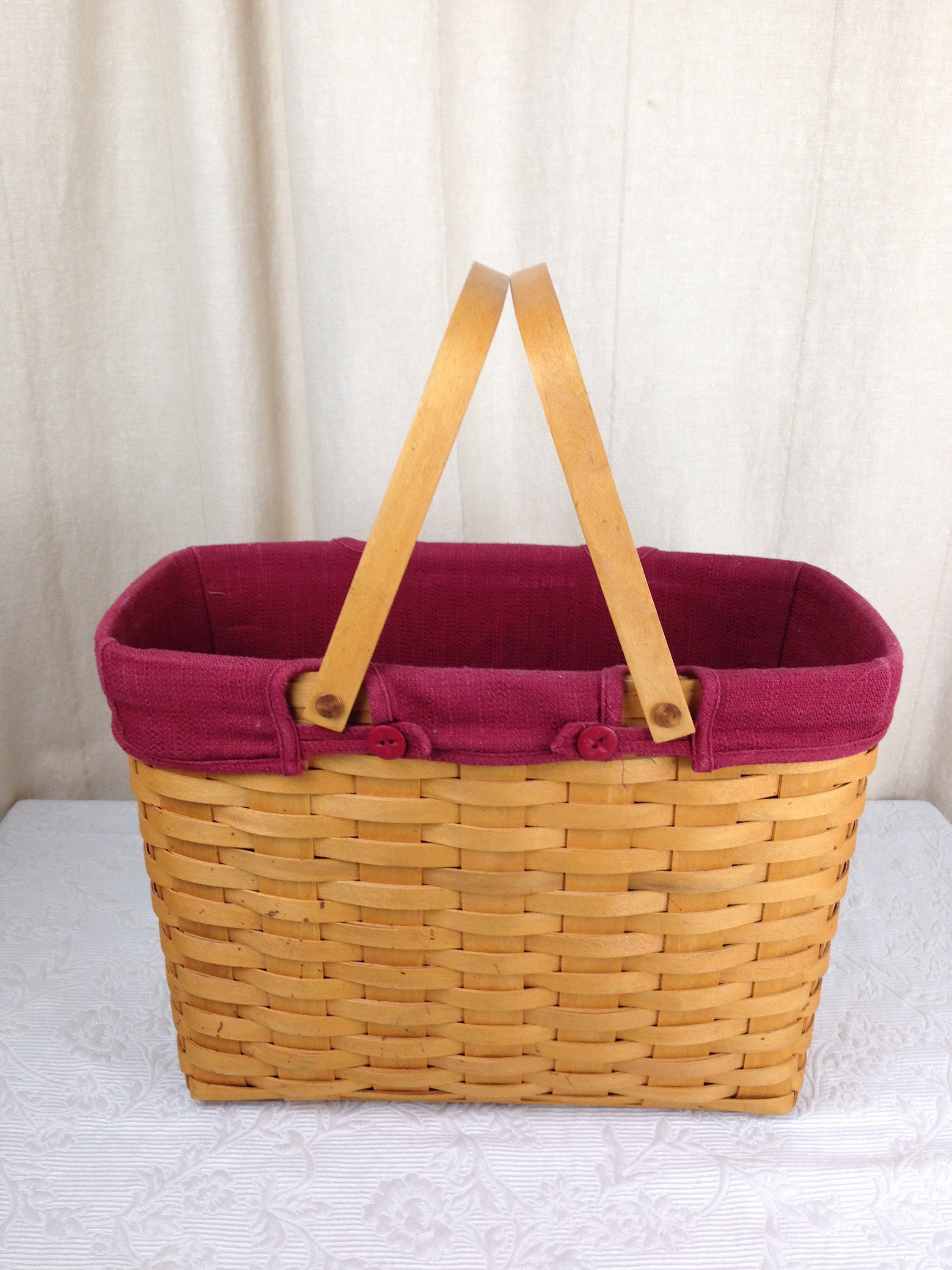 Vintage Longaberger Basket Large Rectangle Sweetheart !! Inches