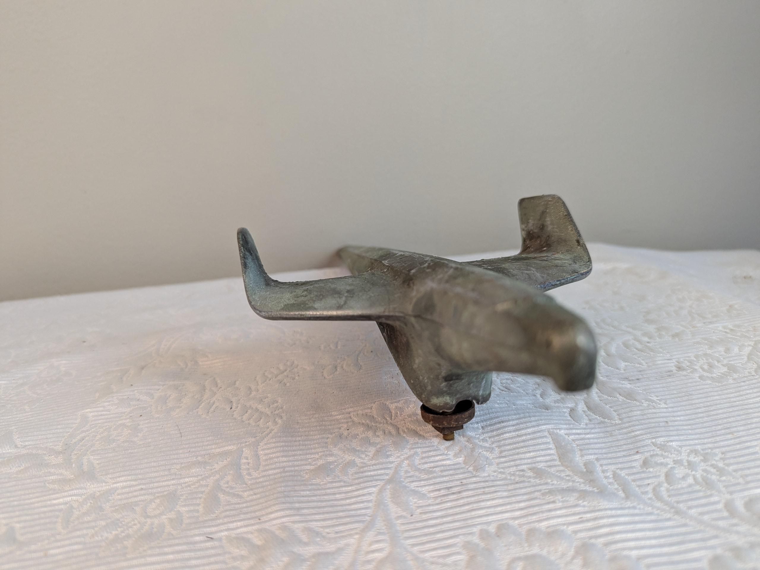 Vintage 1954 CHEVROLET Bel Air Hood Ornament Jet Plane P-3705036-C 