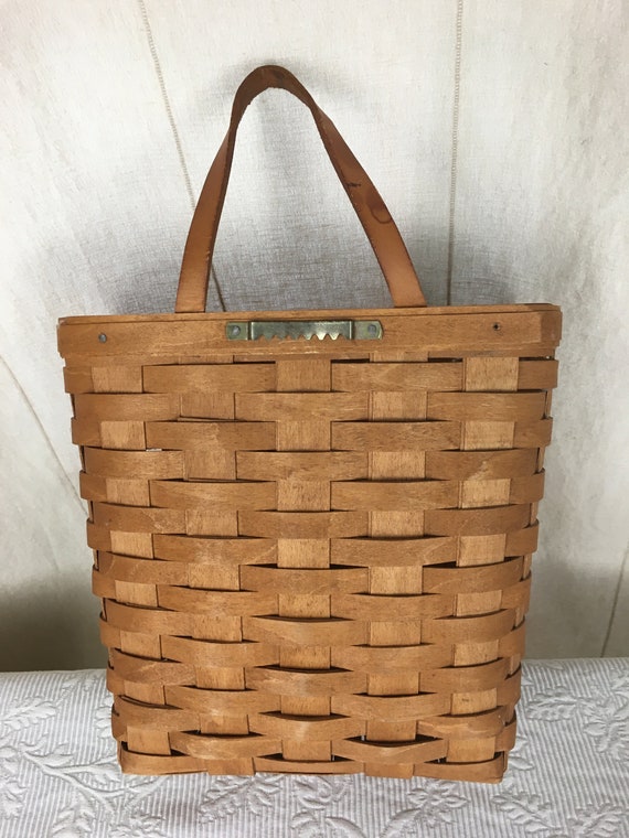 Longaberger Mail Basket Large Size 9 3/4 X 9 3/4 X 5 1/2 With