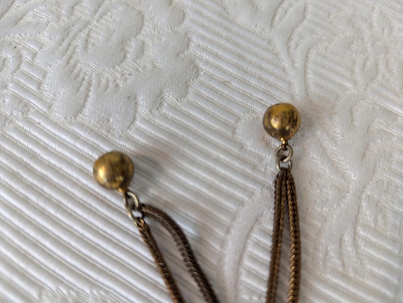 Vintage Gold Mesh Soft Bucket Drawstring Style Ha… - image 5