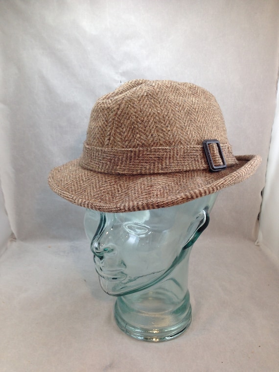 Vintage Pendleton Wool Multi Brown Herringbone Bu… - image 1