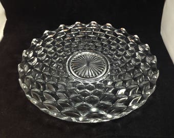 Fostoria Small Torte Plate American Clear 14 Inch Pressed Glass       04131