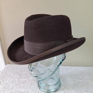 30s 40s ホンブルグハット ヴィンテージハット 戦前 米国製 Vintage homburg hat - Etsy 日本