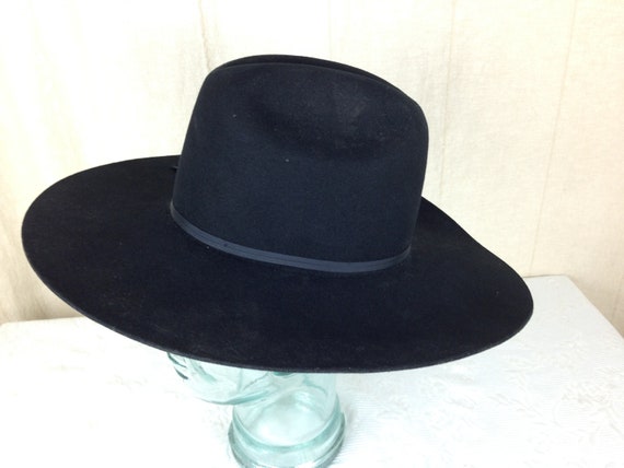 Black Eddy Brothers 3X Cattleman Style Cowboy Hat… - image 2