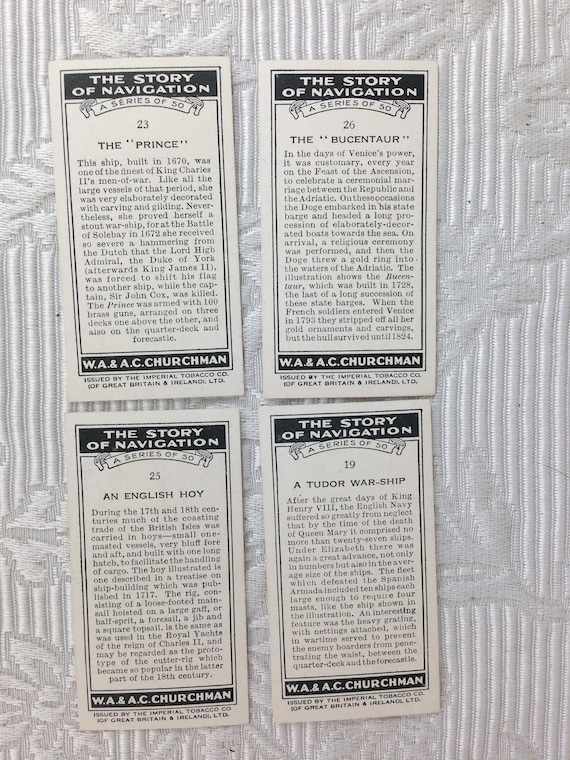 churchman's cigarettes cards Churchman's Cigarette Card Set of 'the Story of Navigation' From 1936 21 of 50 in Set 04944 churchman's cigarettes cards Churchman's Cigarette Card Set of 'the Story of Navigation' From 1936 21 of 50 in Set 04944