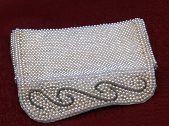 Vintage Small Beaded Clutch Purse by Bags by Susa… - image 3