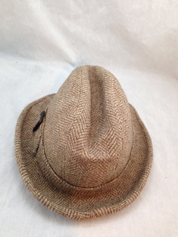 Vintage Pendleton Wool Multi Brown Herringbone Bu… - image 5