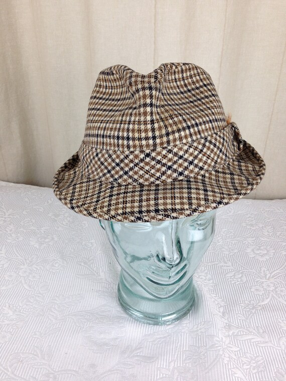 Vintage Pendleton fedora Vintage Pendleton Wool Fedora Outback Hat A199-703 Gray Wide  main image 4
