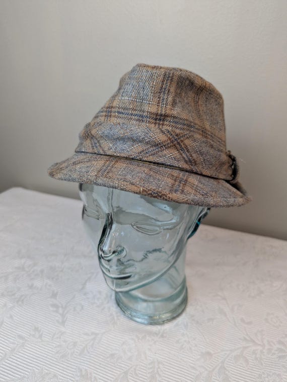 Vintage Pendleton fedora Vintage Pendleton Wool Fedora Outback Hat A199-703 Gray Wide  main image 2