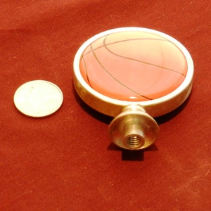 Generic Basketball Shaped Tap Handle Metal and Glass 3 Inches Tall ...