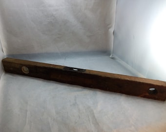 Vintage 24-Zoll-Holzwaage Arbeitszustand Gut Gebraucht 04203