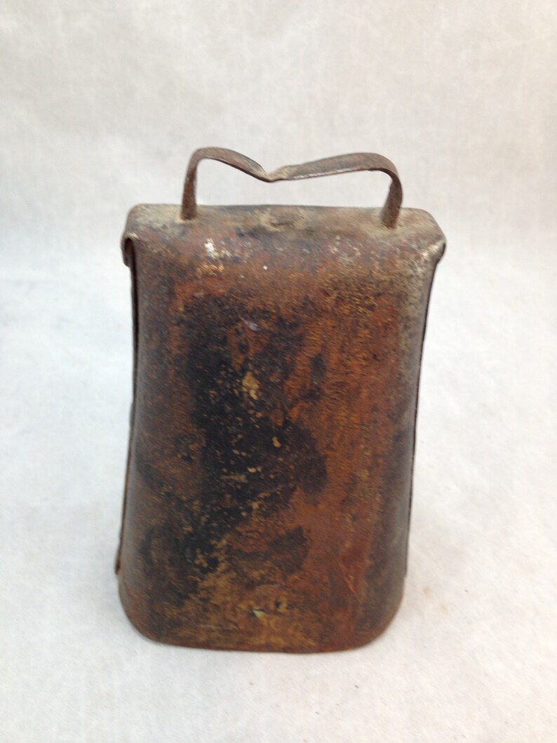 Square Rusted Cowbell Vintage to Antique Hand Crafted Metal Cowbell 04297 - Etsy