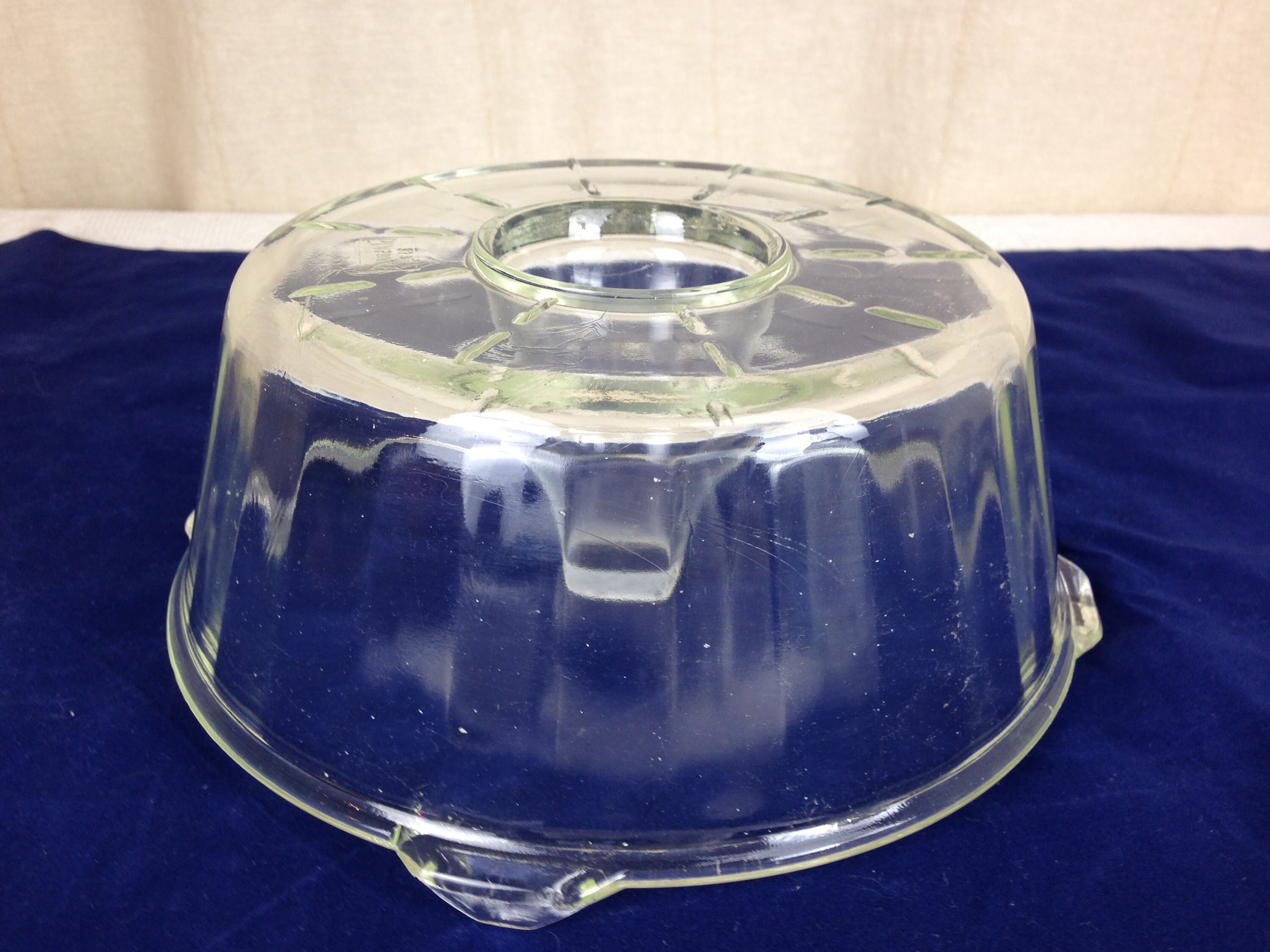 Vintage Glasbake Glass Bundt/angel Food Cake Baking Pan Model Etsy