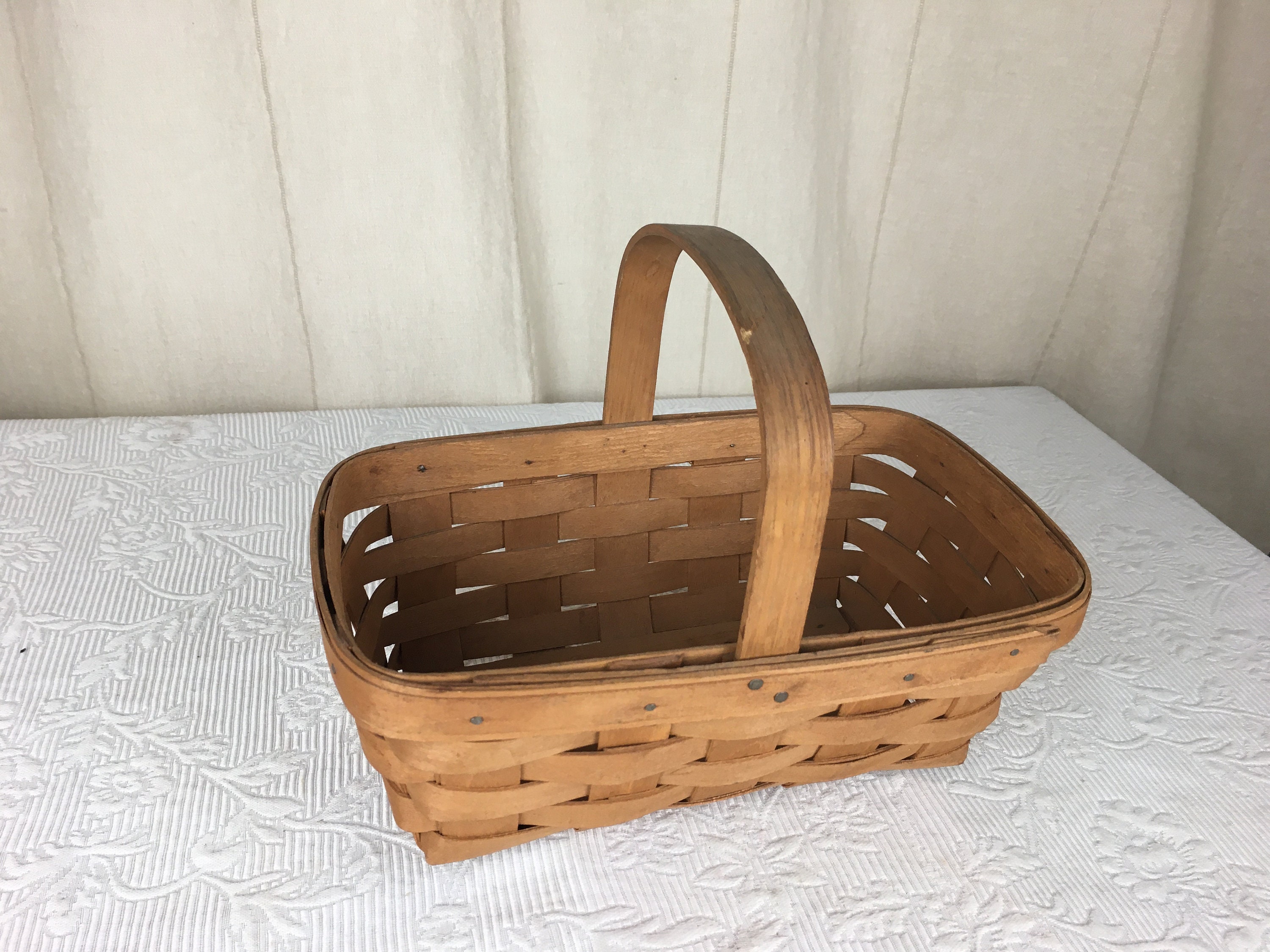 Vintage Longaberger Basket 10 by 6 1/4 Inches and 3 1/2 Inches - Etsy