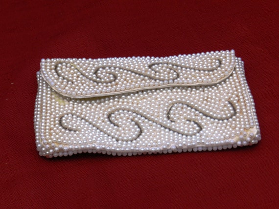 Vintage Small Beaded Clutch Purse by Bags by Susa… - image 5