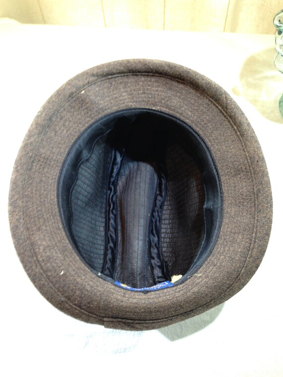 Vintage Pendleton Wool Brown and Brown Speckled B… - image 7