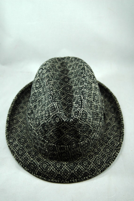 Men's Dress Fedora by Towncraft Black and Grey Ho… - image 5