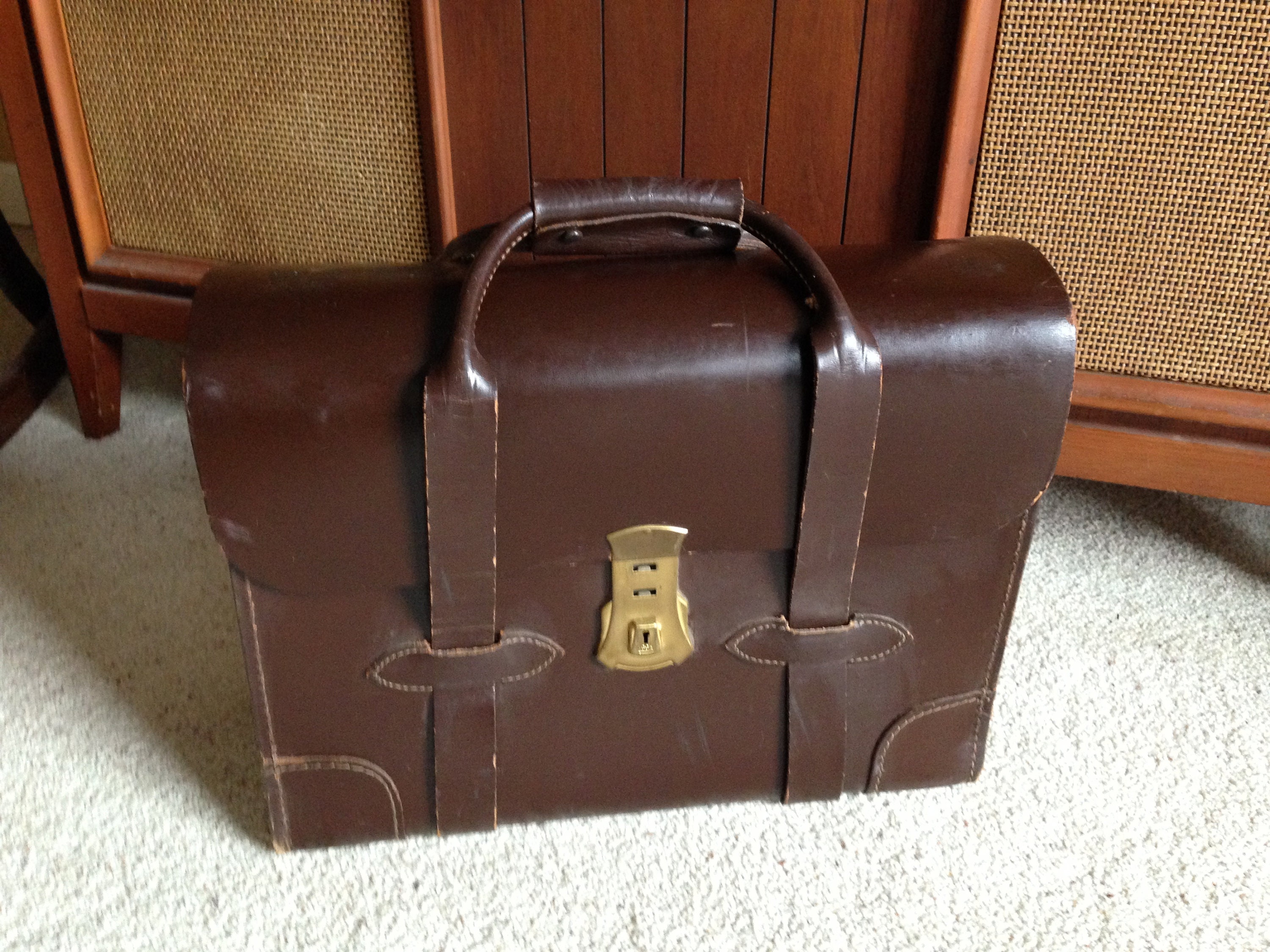 pilot briefcase leather