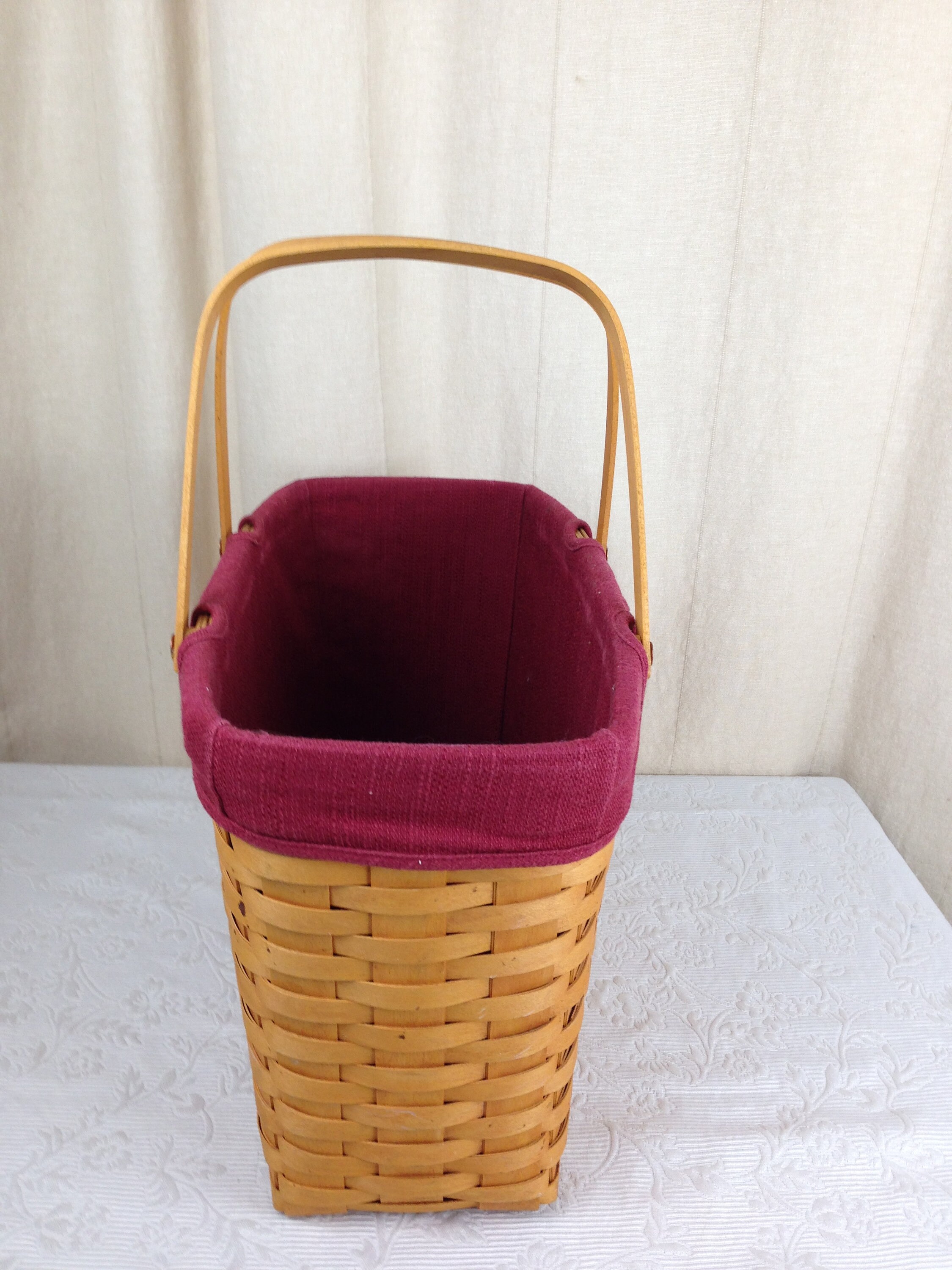 Vintage Longaberger Basket Large Rectangle Sweetheart Etsy