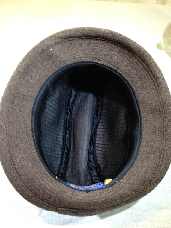 Vintage Pendleton Wool Brown and Brown Speckled B… - image 8