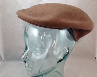 Berretto vintage stile newsboy Pendleton marrone/marrone chiaro taglia media 04243