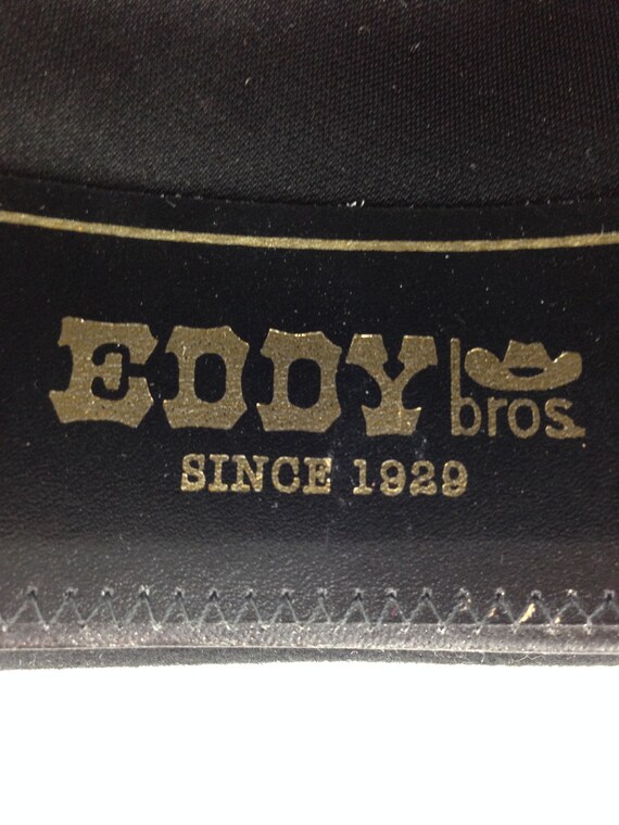 Black Eddy Brothers 3X Cattleman Style Cowboy Hat… - image 9