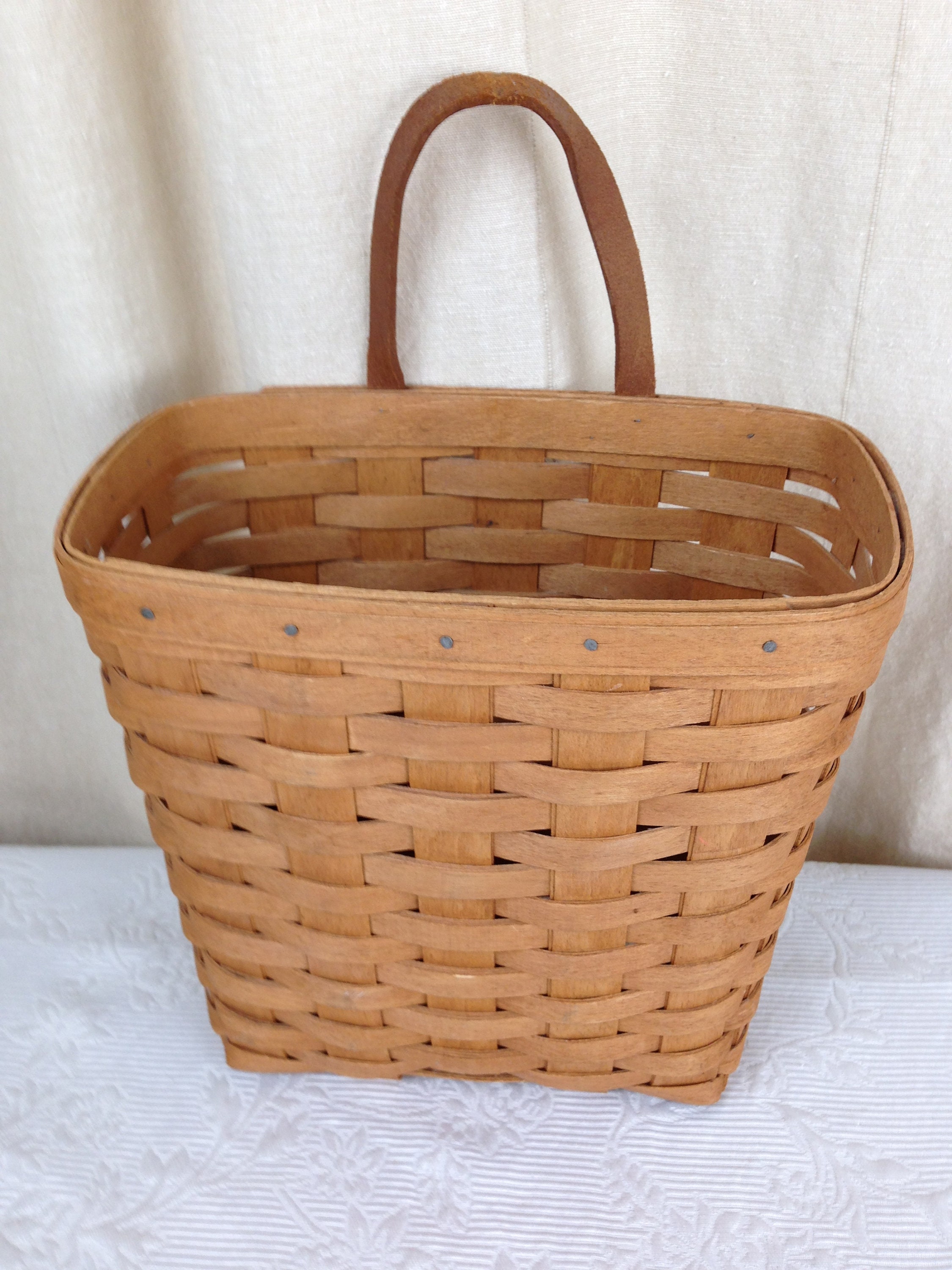 Longaberger Mail Basket Large Size 9 3/4 X 9 3/4 X 5 5/8 With Etsy