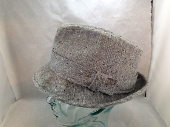 Vintage Pendleton Fedora 100% Wool Speckled Gray … - image 2