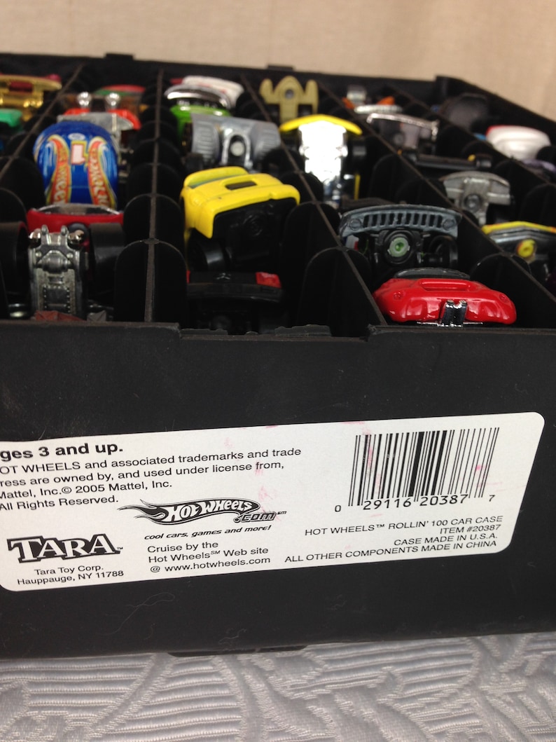 Vintage Hot Wheels 100 Car Rolling Carrying Case Model 20387 Etsy