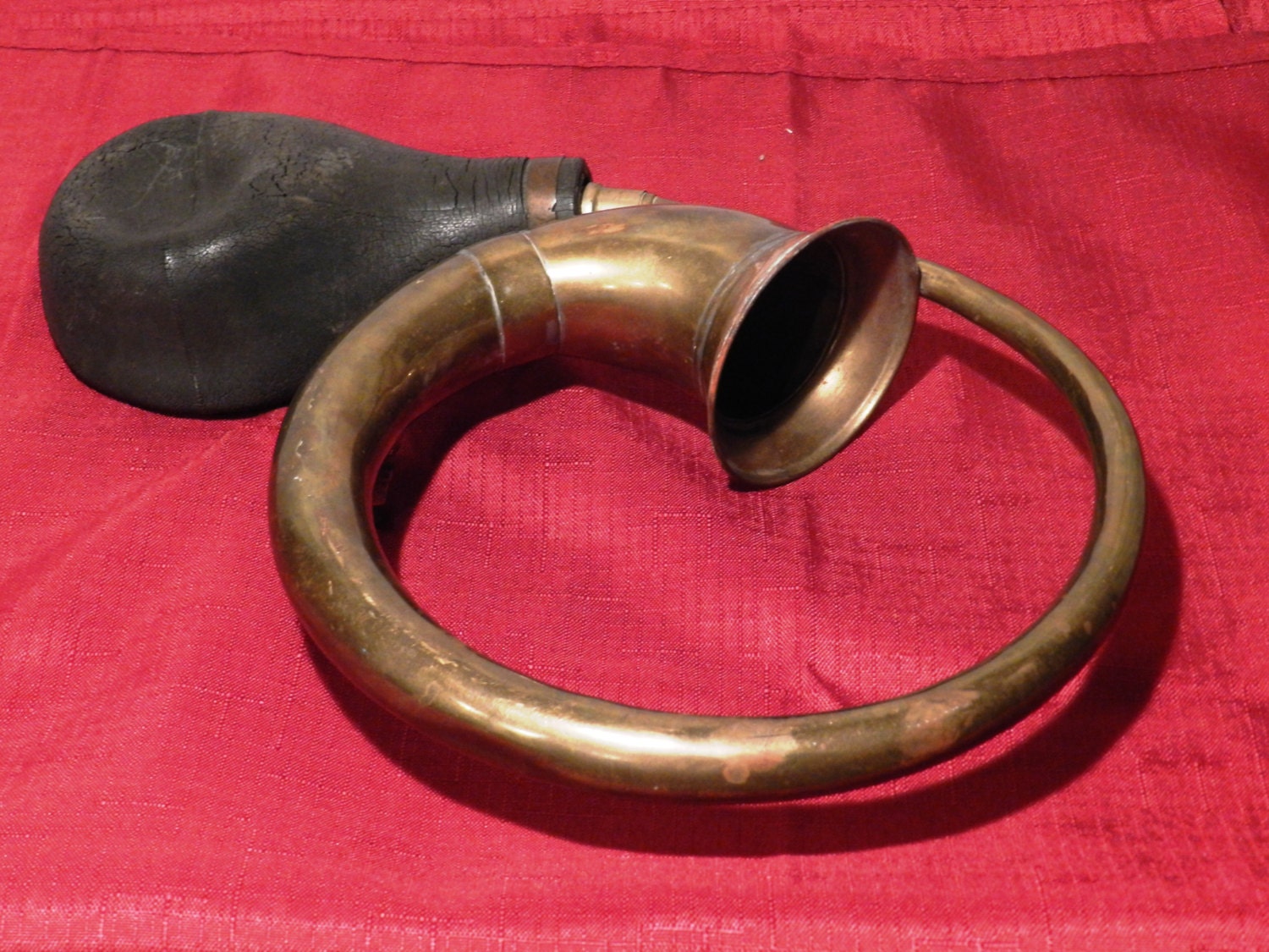Vintage Brass and Rubber Bulb Horn 00771 Etsy