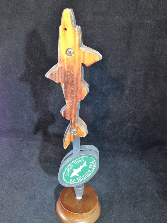 Vintage Tap Handle For Dogfish Head 60 Minute Ipa Wood And Etsy