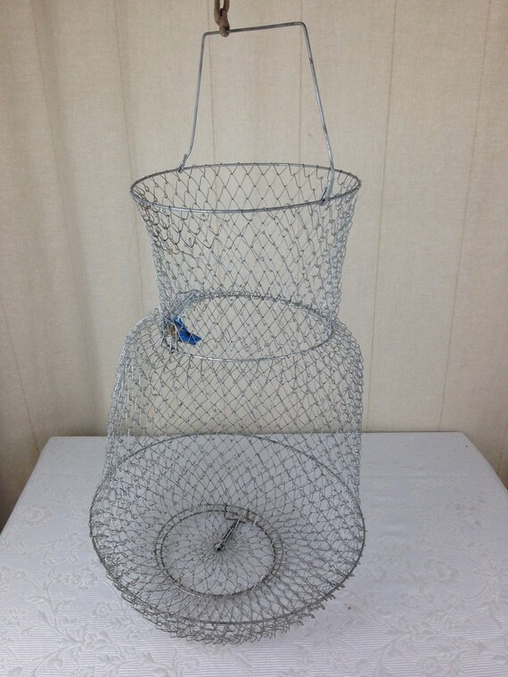 collapsible fish basket OperSeven Metal Rustproof The Bass Pro Shops Collapsible Fish Baskets are high THKFISH Large Floating Fish Basket