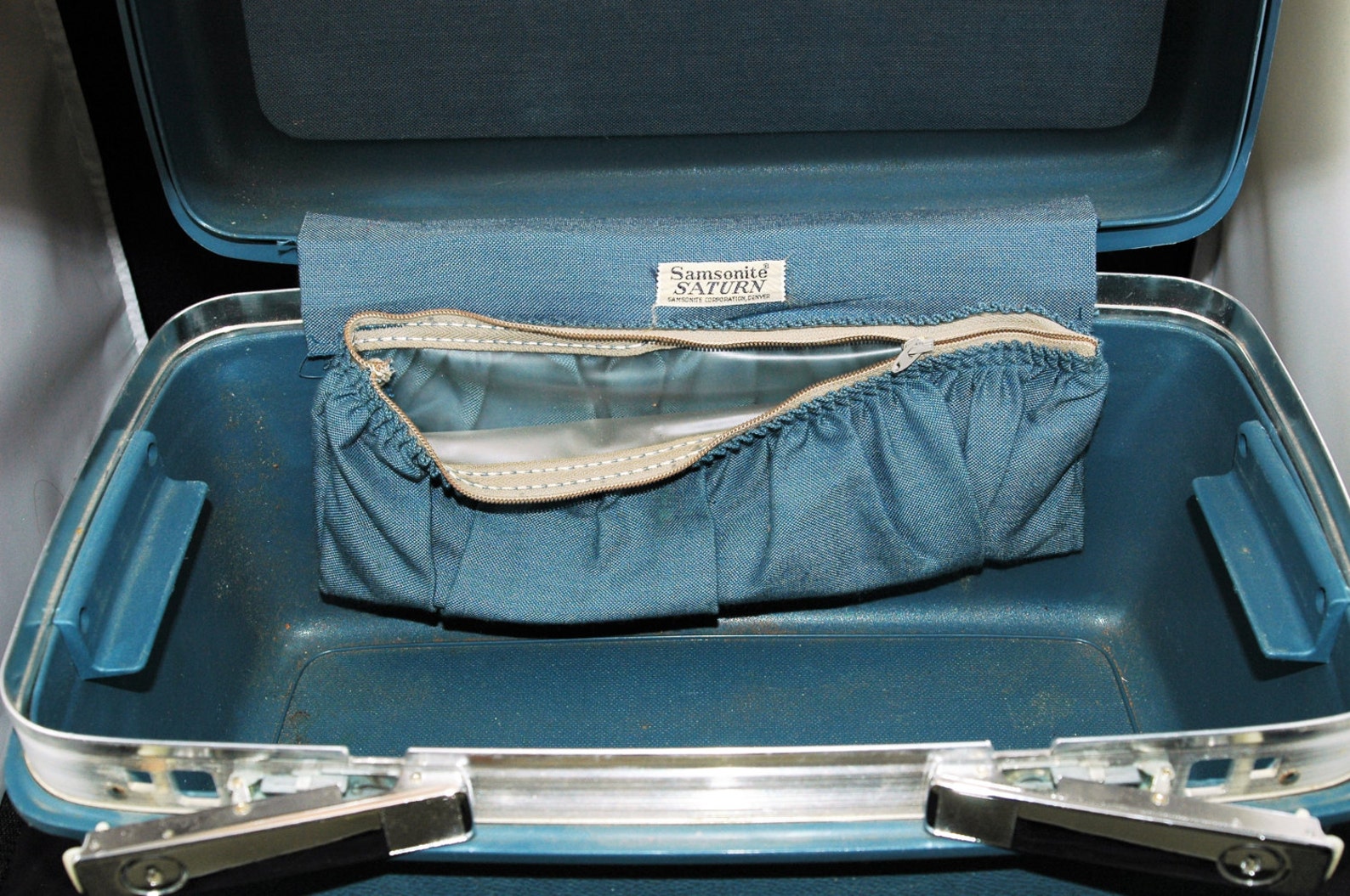 Vintage Samsonite Saturn Train Case Blue With Makeup Tray and Etsy